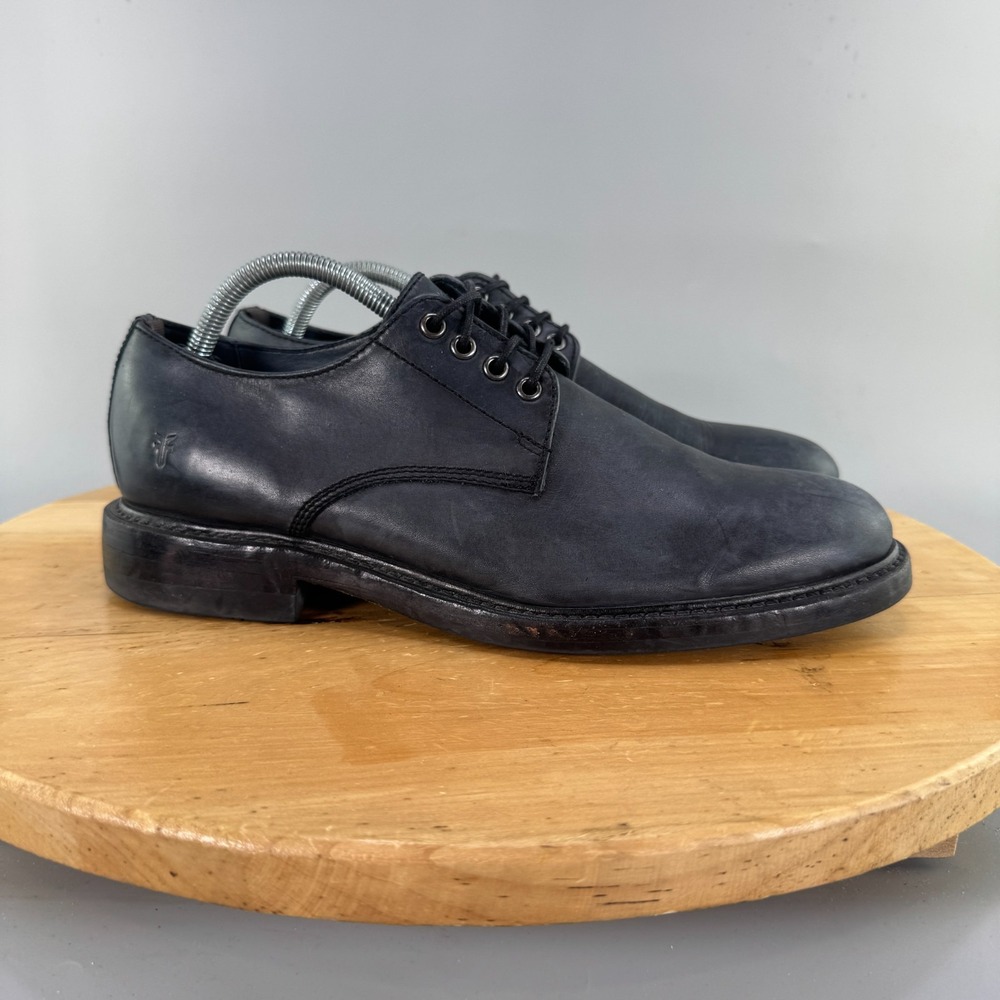 Frye Murray Oxford Men's Size 9.5 Shoes Black Leather Derby Plain Toe Dress